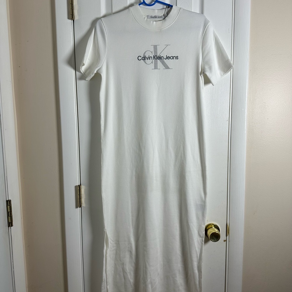 Calvin Klein Jeans White stretch Dress